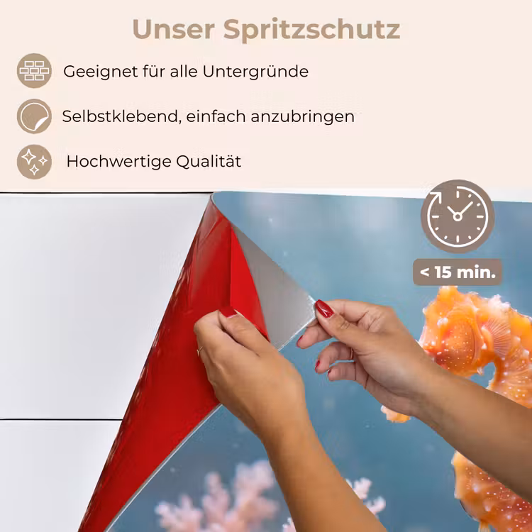 Vis - Koraal - Oceaan - Macro - Oranje keuken achterwand spatscherm klein -spatscherm_DE