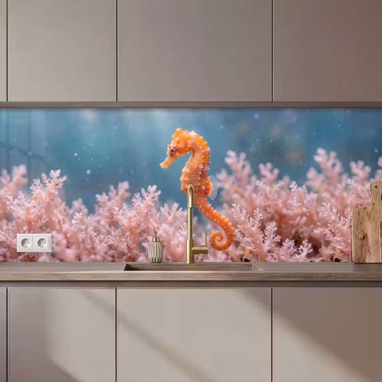 Vis - Koraal - Oceaan - Macro - Oranje keuken achterwand 2 middel zz_3dshopping