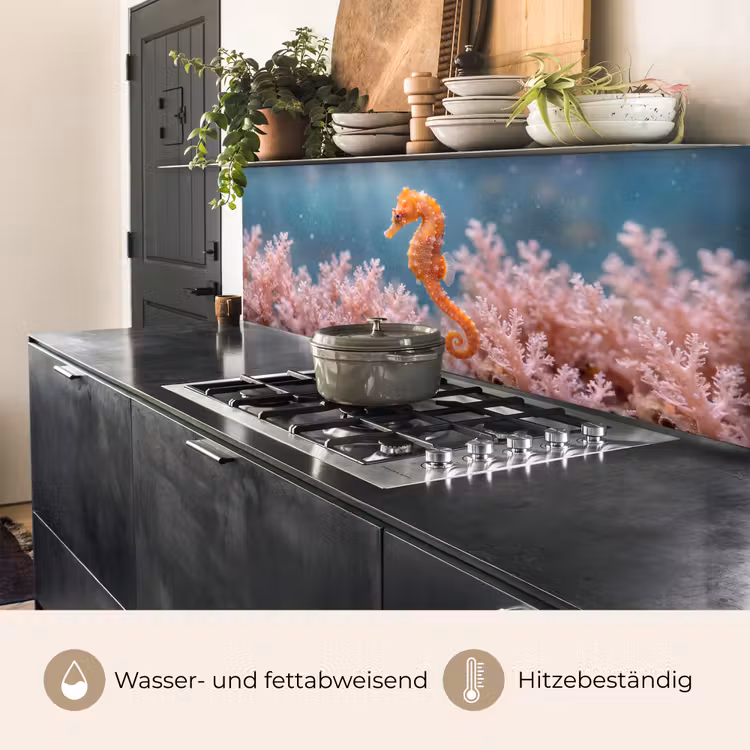 Vis - Koraal - Oceaan - Macro - Oranje keuken achterwand 2 middel -usp_DE