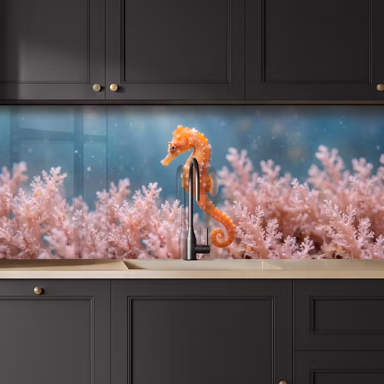 Vis - Koraal - Oceaan - Macro - Oranje keuken achterwand 2 middel -sfeer1