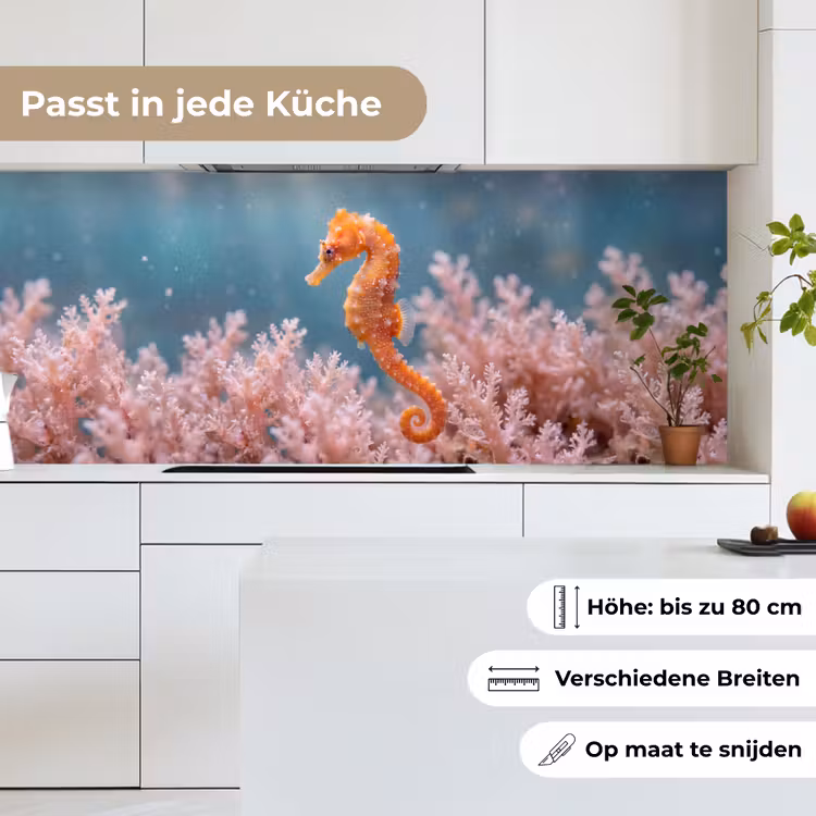 Vis - Koraal - Oceaan - Macro - Oranje keuken achterwand 2 middel -sfeer4_DE