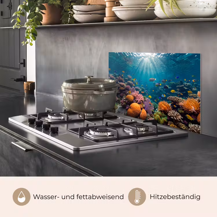 Vis - Koraal - Oceaan - Natuur - Kleurrijk keuken achterwand spatscherm klein -usp_DE