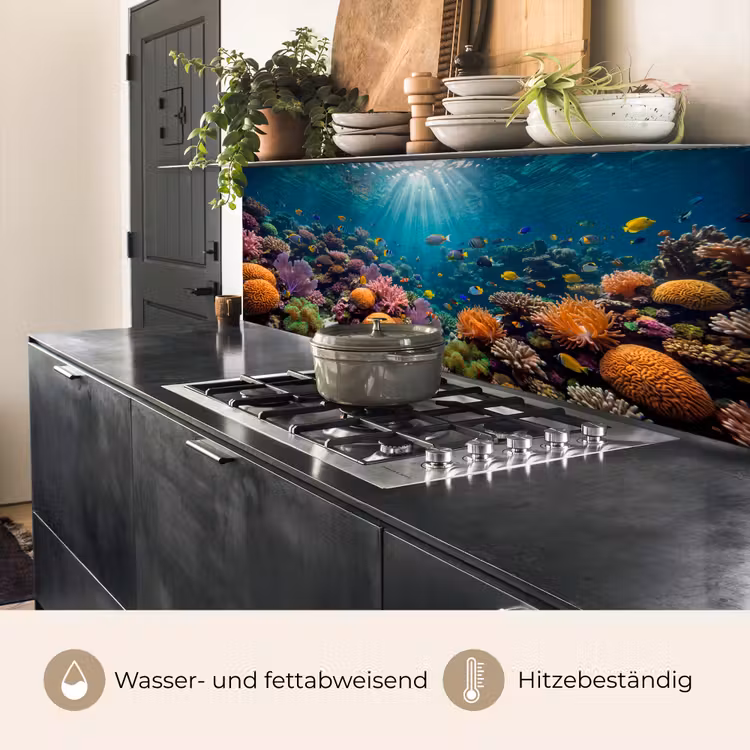 Vis - Koraal - Oceaan - Natuur - Kleurrijk keuken achterwand 2 middel -usp_DE