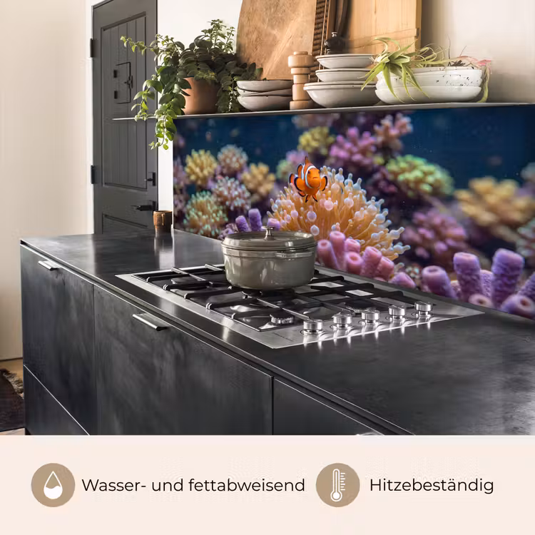 Vis - Koraal - Onderwater - Oranje - Dieren keuken achterwand 2 middel -usp_DE