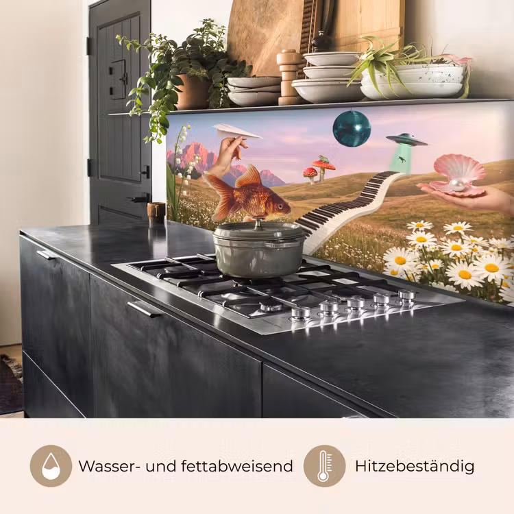 Küchenrückwand - Fisch – Natur – Abstrakt - Vis - Natuur - Abstract keuken achterwand 2 middel