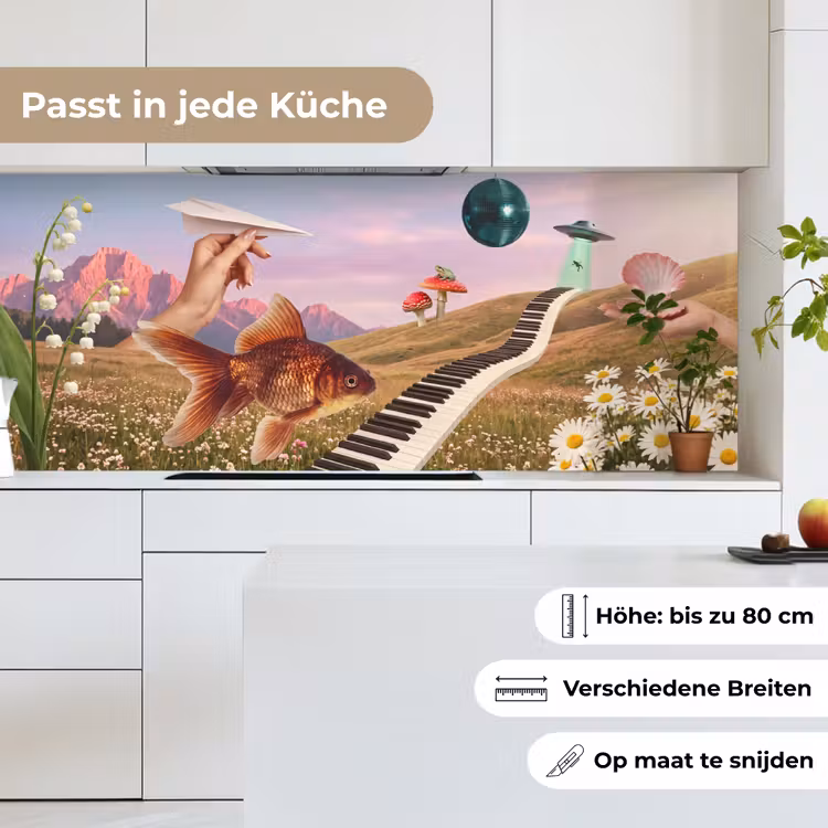 Küchenrückwand - Fisch – Natur – Abstrakt - Vis - Natuur - Abstract keuken achterwand 2 middel