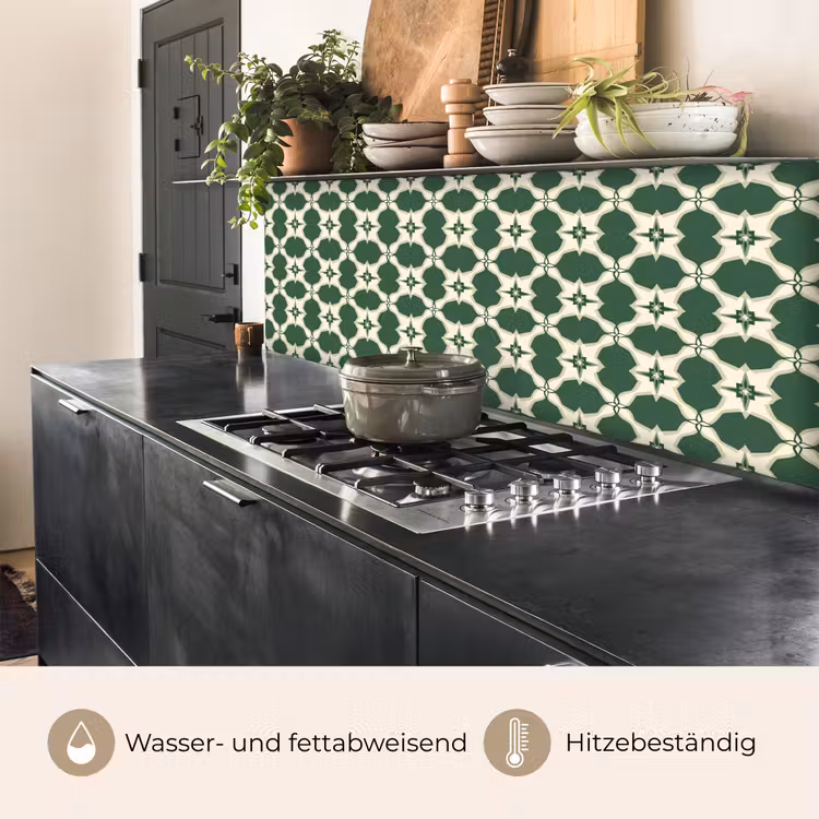 Tegel - Klassiek - Groen keuken achterwand 2 middel 871 -usp_DE