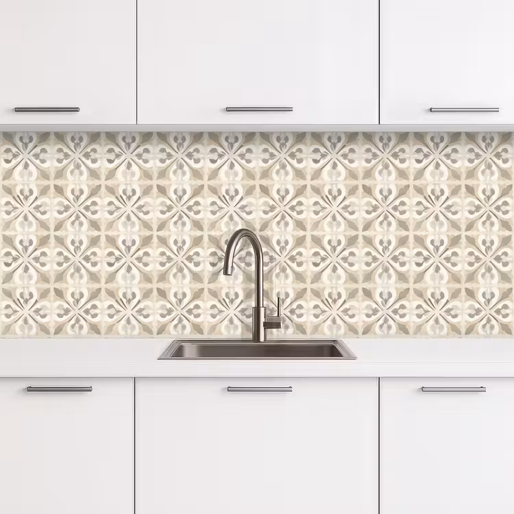 Tegel - Motief - Beige keuken achterwand 2 middel 871 -3d