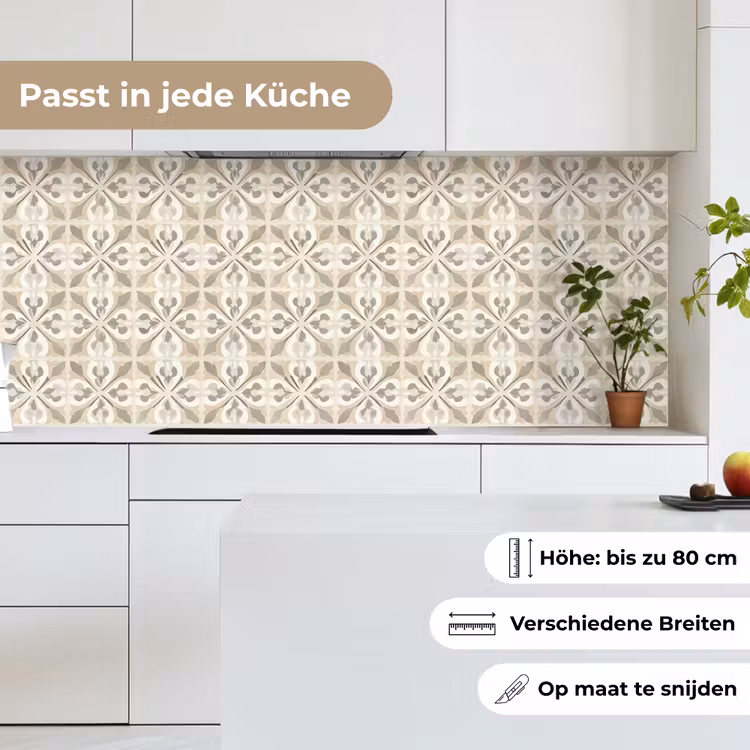 Tegel - Motief - Beige keuken achterwand 2 middel 871 -sfeer4_DE