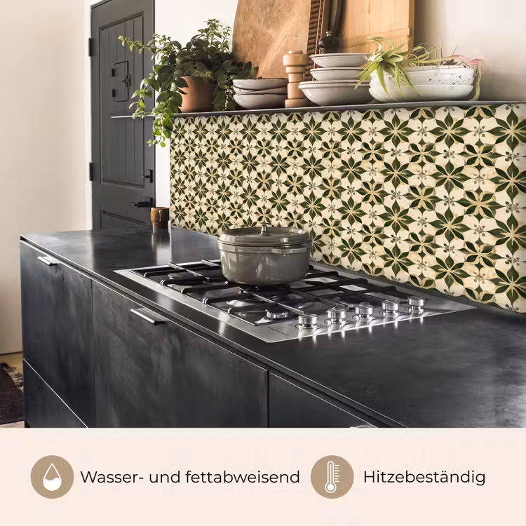 Tegel - Dessin - Groen keuken achterwand 2 middel 871 -usp_DE