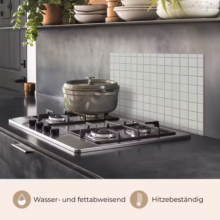 Tegel - Patroon - Lichtgroen keuken achterwand spatscherm klein 900 -usp_DE