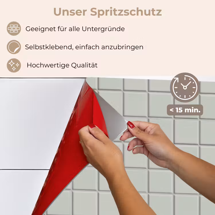 Tegel - Patroon - Lichtgroen keuken achterwand spatscherm klein 900 -spatscherm_DE