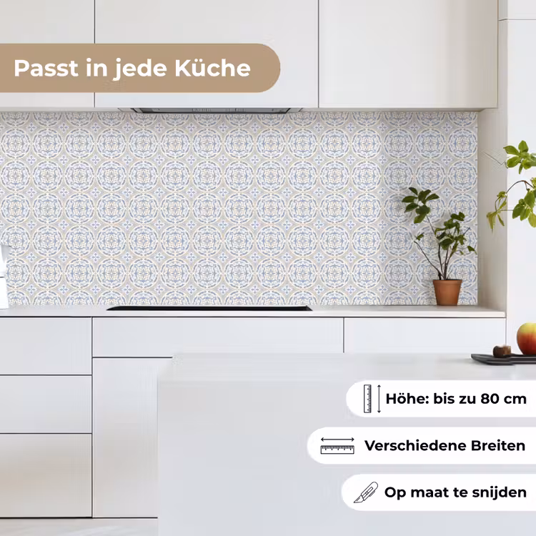 Tegel - Patroon - Meerkleurig keuken achterwand 2 middel 871 -sfeer4_DE