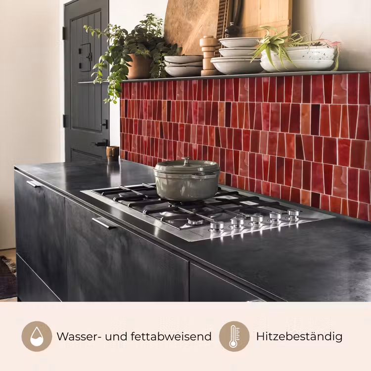 Tegels - Modern - Structuur - Dieprood keuken achterwand 2 middel 871 -usp_DE