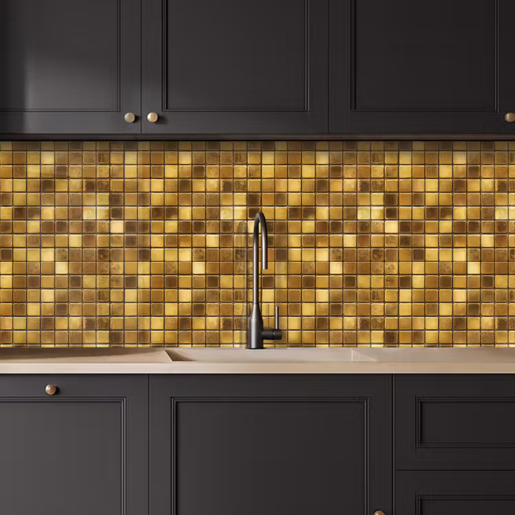 Tegels - Mozaïek - Luxe - Warm Goud keuken achterwand 2 middel 871 -sfeer1