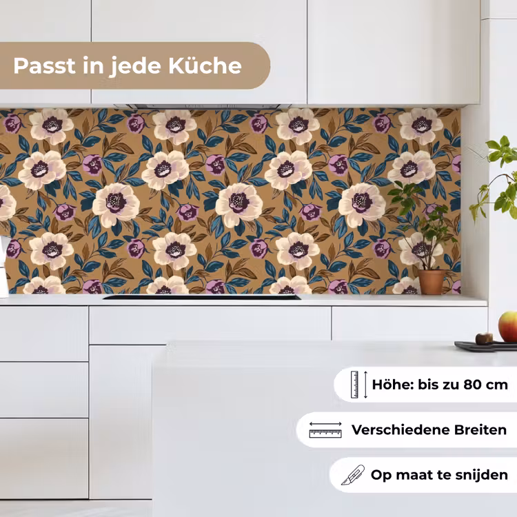 Floraal - Stilleven - Kleurrijk keuken achterwand 2 middel 871 -sfeer4_DE