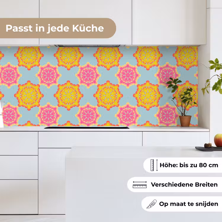 Flower Power - Design - Hippie keuken achterwand 2 middel 871 -sfeer4_DE
