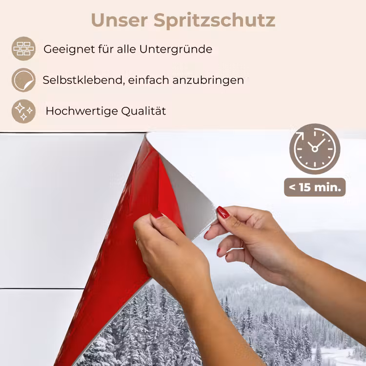 Rivier - Bevroren - Landschap - Winter keuken achterwand spatscherm klein -spatscherm_DE