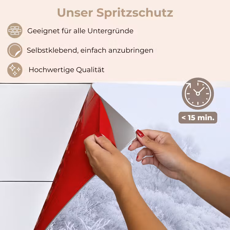 Rivier - Sneeuw - Bos - Winter - Schilderachtig keuken achterwand spatscherm klein -spatscherm_DE