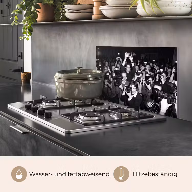 Fotografen - Menigte - Flitsers - Journalistiek keuken achterwand spatscherm klein -usp_DE