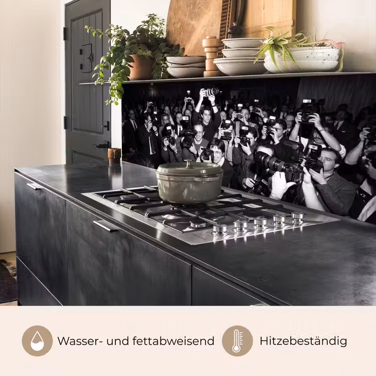 Fotografen - Menigte - Flitsers - Journalistiek keuken achterwand 2 middel -usp_DE