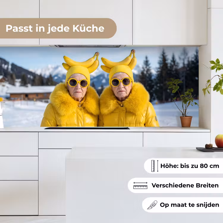 Vrouwen - Bananen - Geel keuken achterwand 2 middel -sfeer4_DE