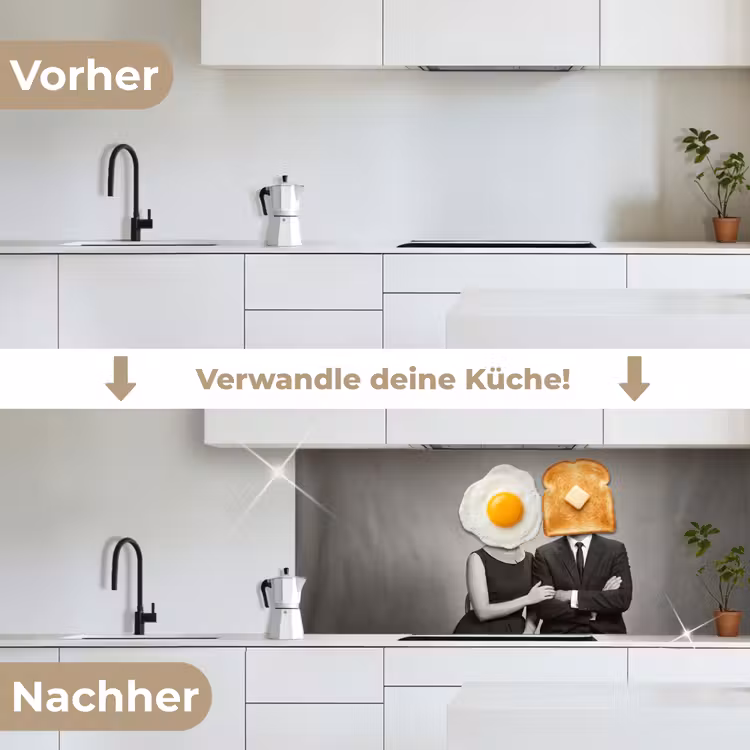 Ontbijt - Koppel - Ei - Brood keuken achterwand 2 middel -voor-na_DE