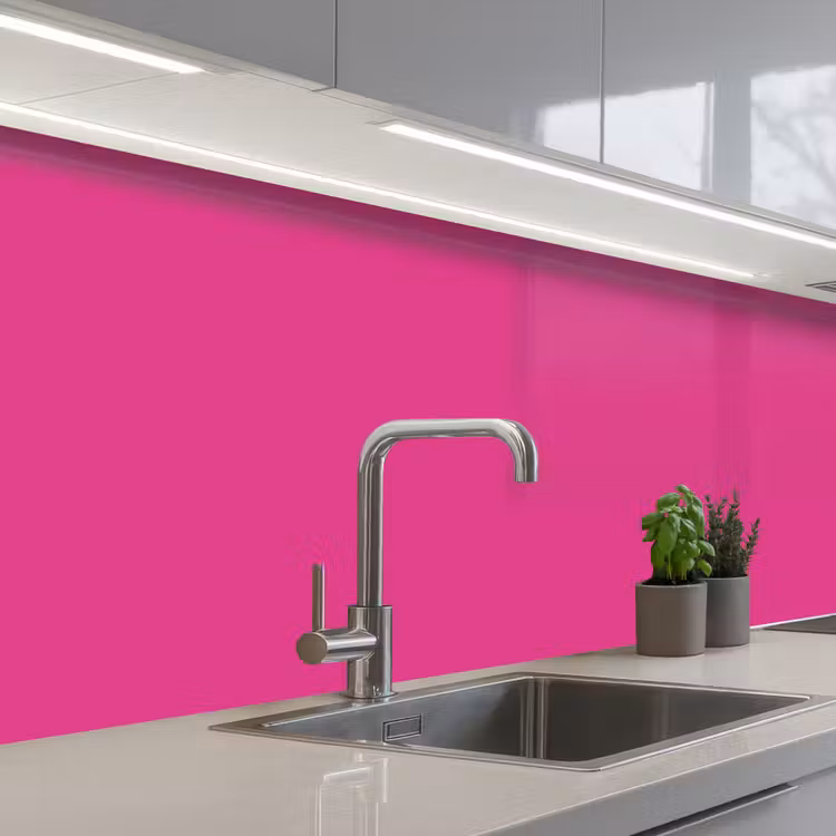 Fuchsia - Neon - Kleuren keuken achterwand 2 middel 871 -3d_schuin