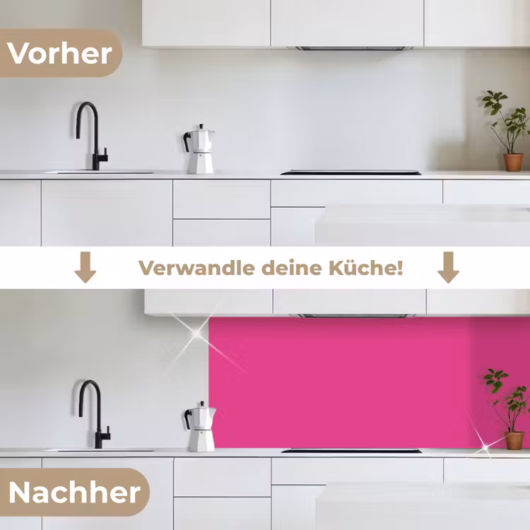 Fuchsia - Neon - Kleuren keuken achterwand 2 middel 871 -voor-na_DE