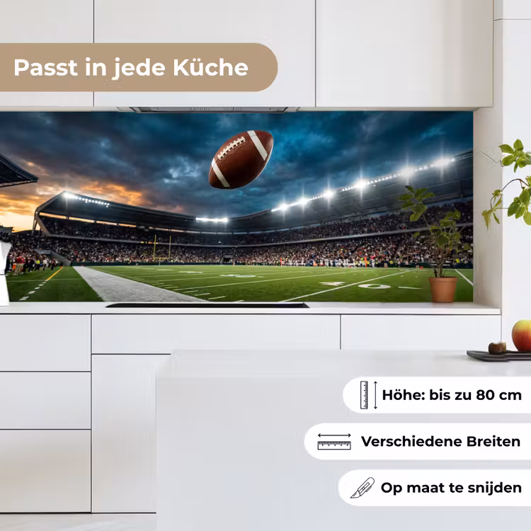 Football - Bal - Stadion - Sport keuken achterwand 2 middel -sfeer4_DE