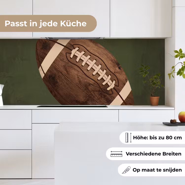 Football - Hout - Sport - Groen keuken achterwand 2 middel -sfeer4_DE