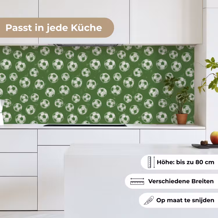Voetbal - Sport - Groen keuken achterwand 2 middel 871 -sfeer4_DE