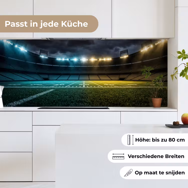 Voetbal - Stadion - Nacht - Modern keuken achterwand 2 middel -sfeer4_DE