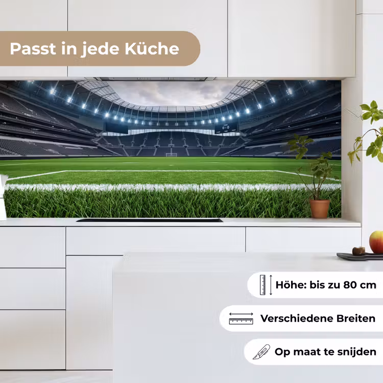 Voetbal - Stadion - Sport - Groen keuken achterwand 2 middel -sfeer4_DE