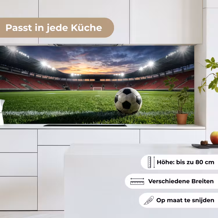 Voetbal - Stadion - Sport - Groen keuken achterwand 2 middel -sfeer4_DE
