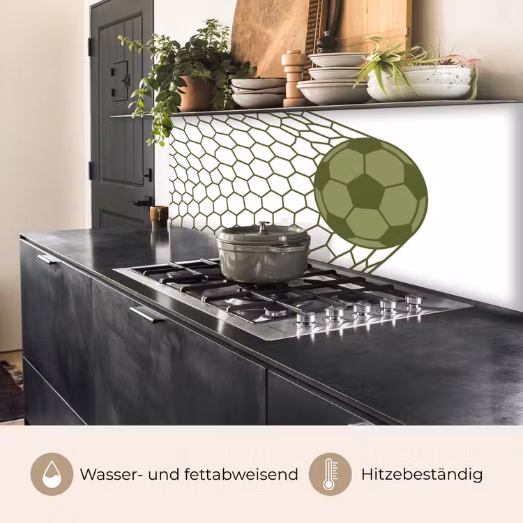 Voetbal - Goal - Sport - Groen keuken achterwand 2 middel -usp_DE