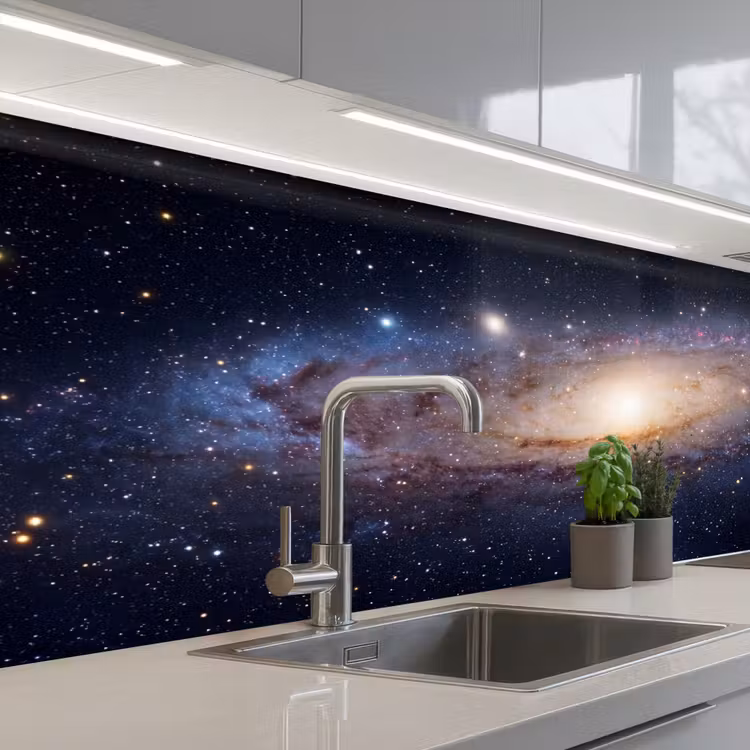 Küchenrückwand - Galaxie – Weltraum – Kosmos - Sterrenstelsel - Ruimte - Kosmos keuken achterwand 2 middel