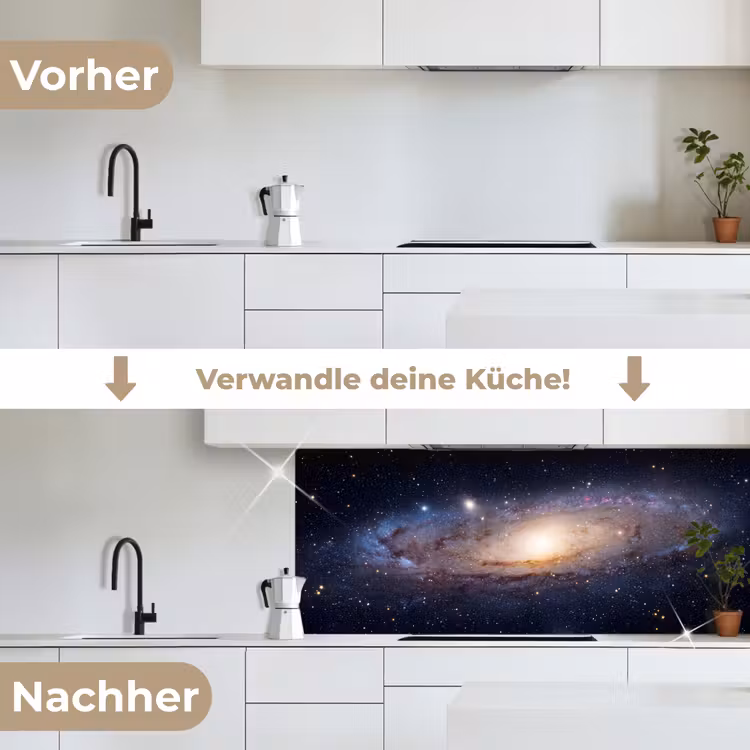 Küchenrückwand - Galaxie – Weltraum – Kosmos - Sterrenstelsel - Ruimte - Kosmos keuken achterwand 2 middel