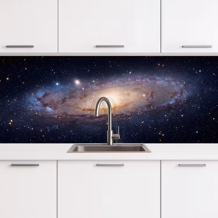 Küchenrückwand - Galaxie – Weltraum – Kosmos - Sterrenstelsel - Ruimte - Kosmos keuken achterwand 2 middel
