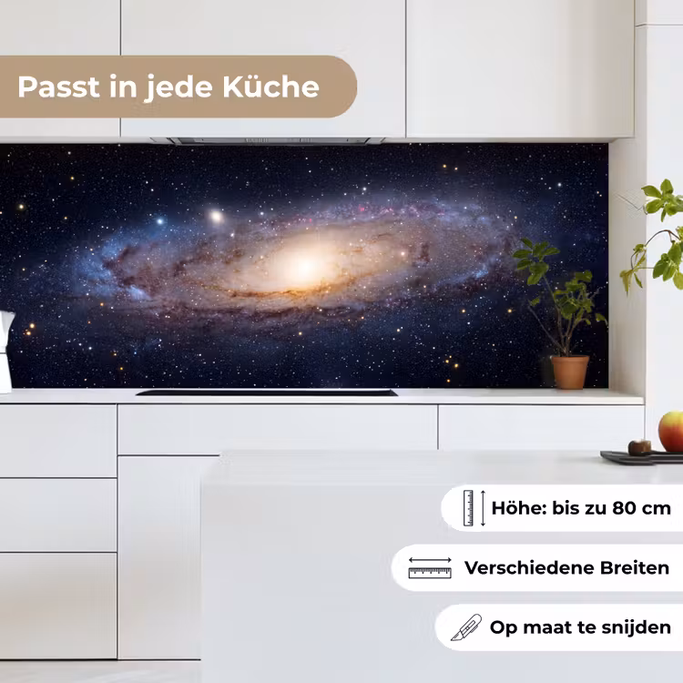 Küchenrückwand - Galaxie – Weltraum – Kosmos - Sterrenstelsel - Ruimte - Kosmos keuken achterwand 2 middel