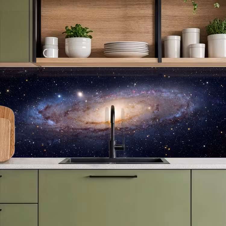 Küchenrückwand - Galaxie – Weltraum – Kosmos - Sterrenstelsel - Ruimte - Kosmos keuken achterwand 2 middel