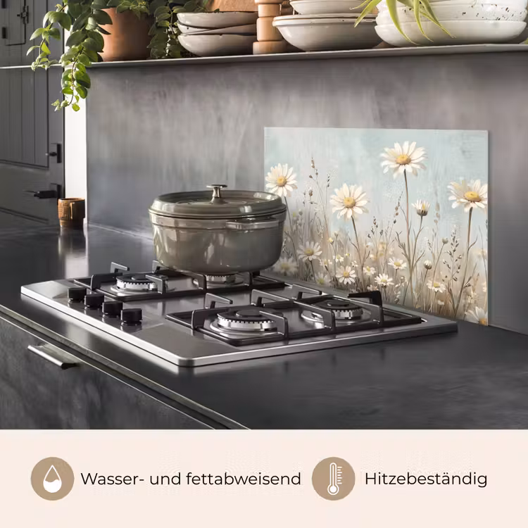 Madelief - Illustratie - Wit keuken achterwand spatscherm klein -usp_DE