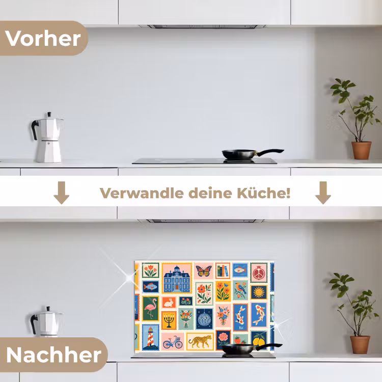 Gebouw - Koepel - Architectuur - Klassiek - Grijs keuken achterwand spatscherm klein -voor_na_DE