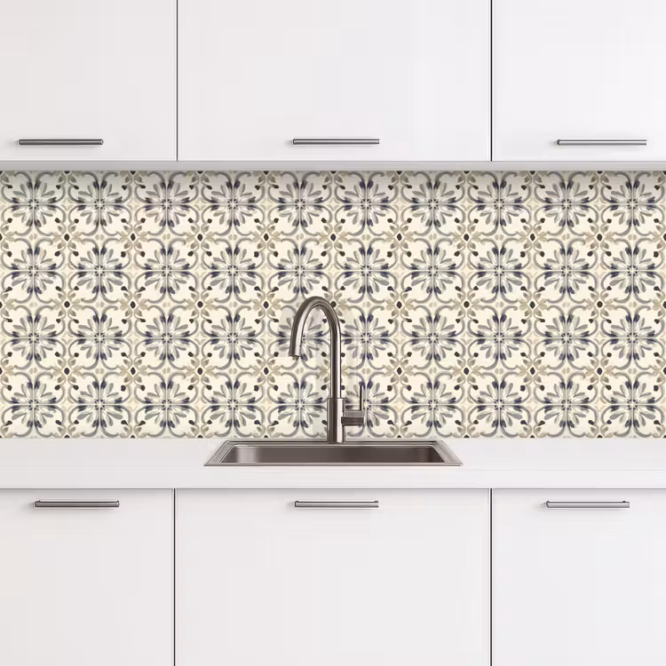 Floraal - Patroon - Kleurrijk keuken achterwand 2 middel 871 -3d