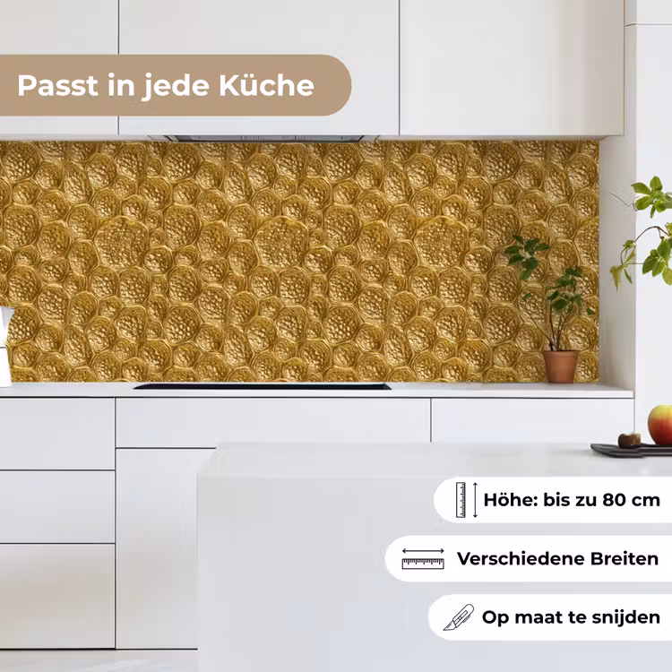 Gehamerd - Mozaïek - Antiek - Goud keuken achterwand 2 middel 871 -sfeer4_DE
