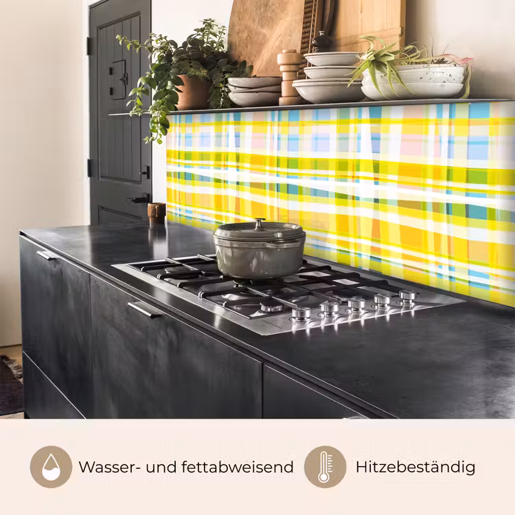 Geel - Patroon - Zomer keuken achterwand 2 middel 871 -usp_DE