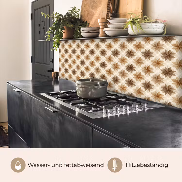 Geografisch - Patroon - Bruin keuken achterwand 2 middel 871 -usp_DE
