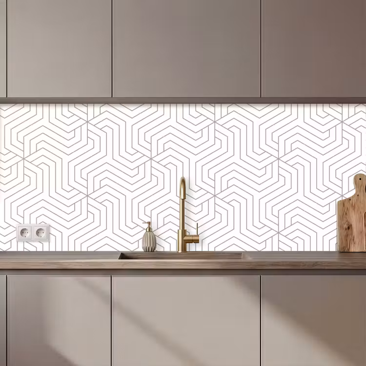 Geometrie - Lijn - Patroon keuken achterwand 2 middel 871 zz_3dshopping