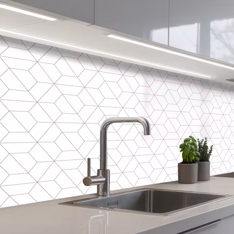 Geometrie - Lijn - Patroon keuken achterwand 2 middel 871 -3d_schuin