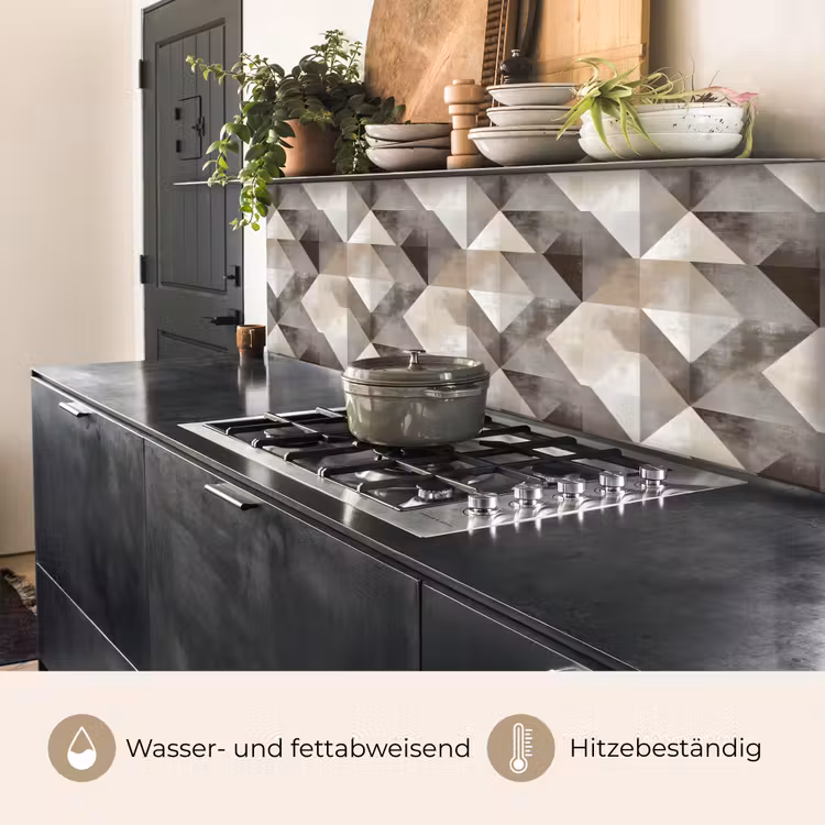 Geometrisch - Motief - Aardetinten keuken achterwand 2 middel 871 -usp_DE